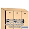 Salsbury Industries 2 Tier Designer Locker, 54"Wx76"Hx21"D, 6 Door, Maple 18-22361MAP - alternate 7